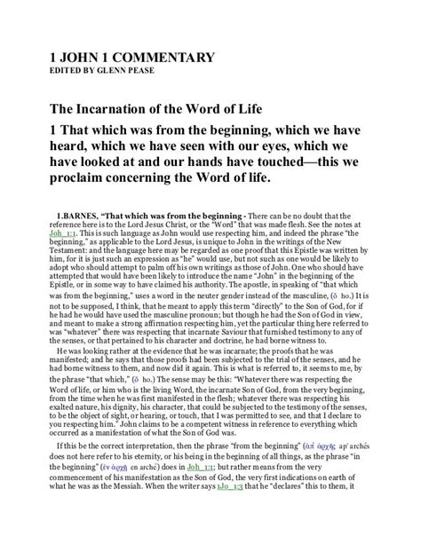 1 john 1 commentary.